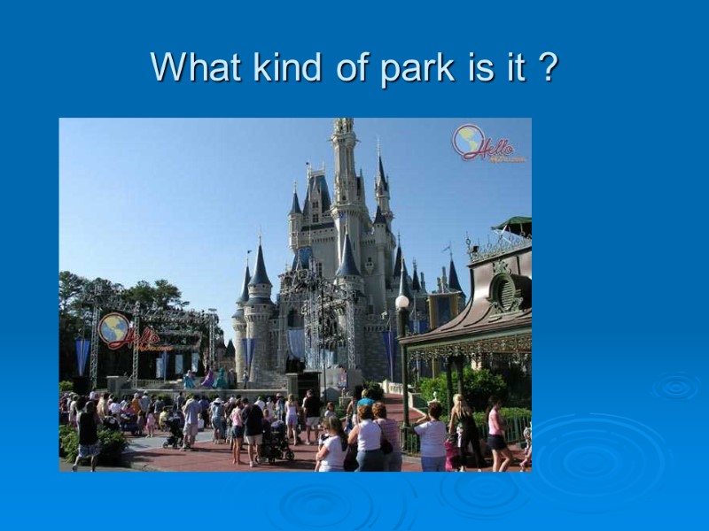 What kind of park is it ?